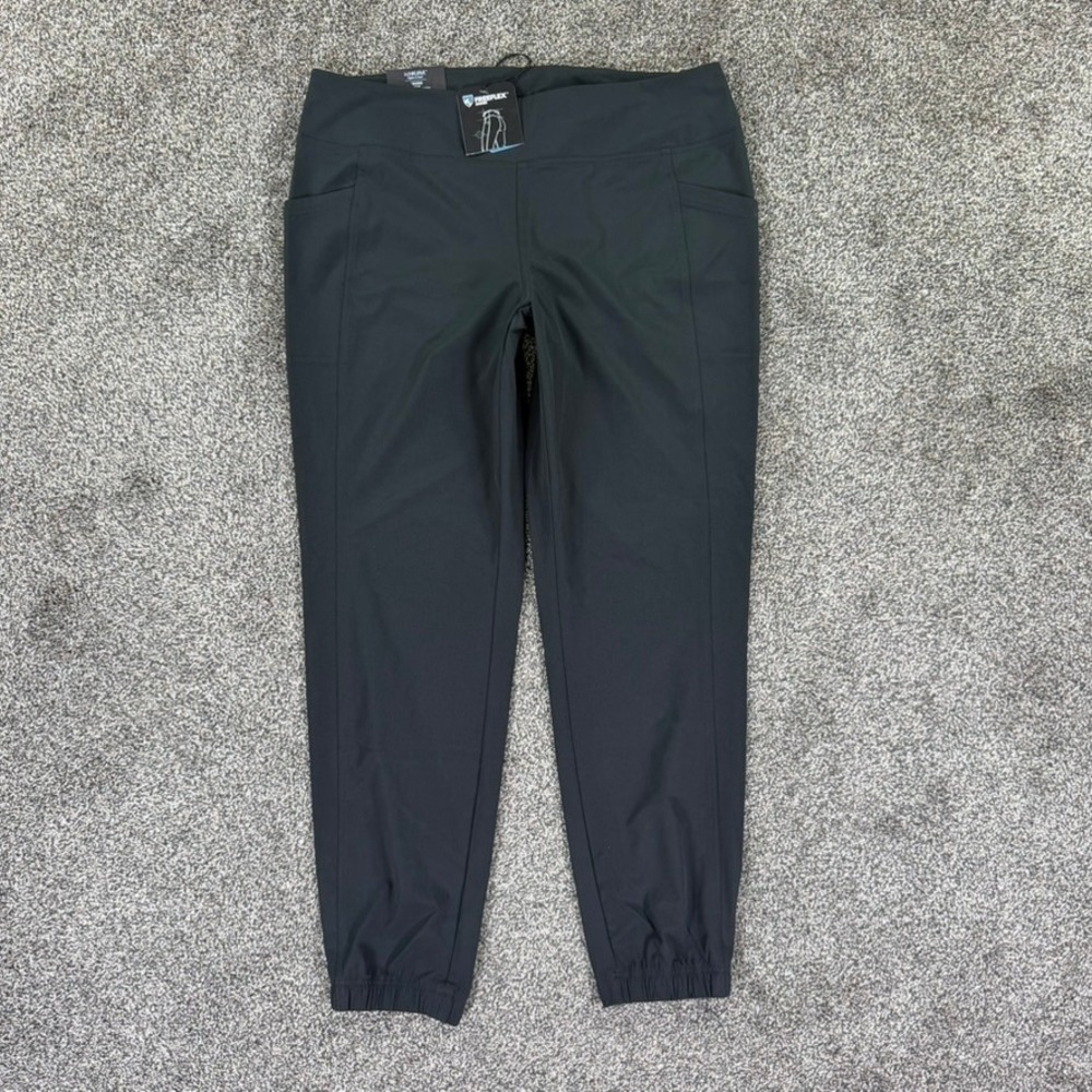 NEW Kuhl Freeflex Jogger Pants Raven Grey Women Large Regular Hiking Travel 6306
